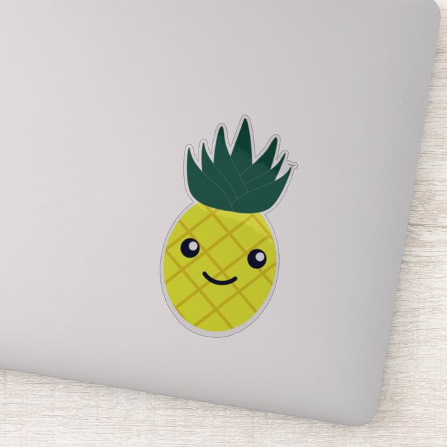 Pegatina Cute Kawaii Pineapple (Detalle)