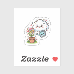 Pegatina Cute Kawaii Plant Kindness Cute Cloud y FSticker