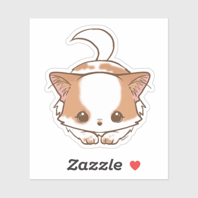 Pegatina Cute Kawaii Pomchi Mochi (Hoja)