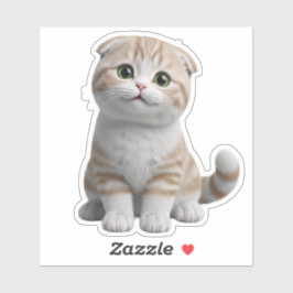 Pegatina Cute Kitten 3D Cartoon Sticker Pack - Adorable Lit