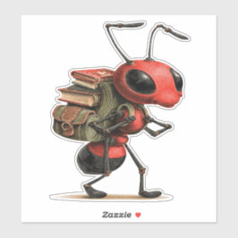 Pegatina Cute Learning Ant Sticker