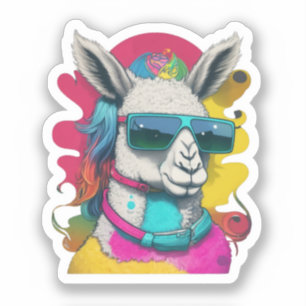 Pegatina Cute Llama