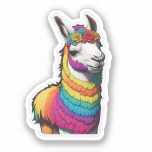 Pegatina Cute Llama
