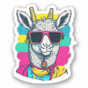 Pegatina Cute Llama