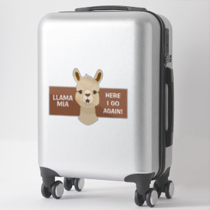 Pegatina Cute llama Mia