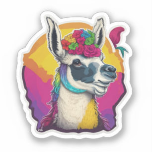 Pegatina Cute Llamas