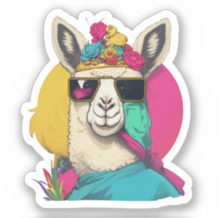 Pegatina Cute Llamas