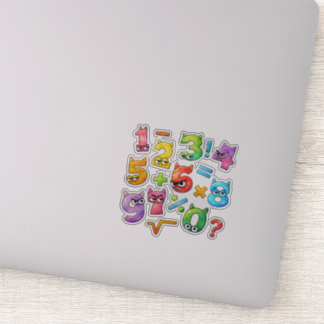 Pegatina Cute Maths Numbers Sticker for Kids Learning UK