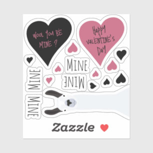 Pegatina Cute mine Mine Mine Mine Colección Llama Tema