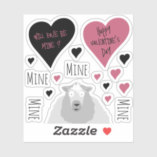 Pegatina Cute Mine Mine Mine Mine Oveja Tema