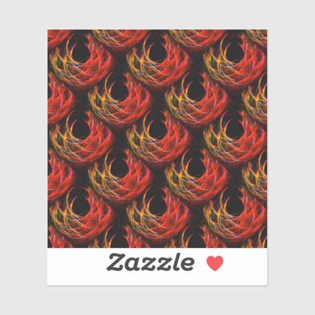 Pegatina Cute Modern Boho Elegant Abstract Art Pattern #503 (Hoja)