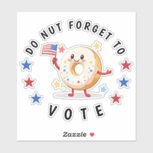 Pegatina Cute no se olvide de votar - Elecciones en Estados
