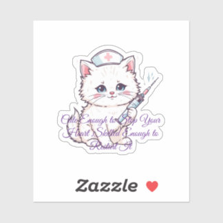 Pegatina Cute Nurse Cat Nursing Student Graduation