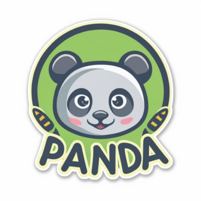 Pegatina Cute Panda (Anverso)