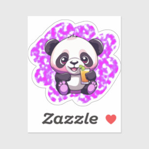 Pegatina cute panda