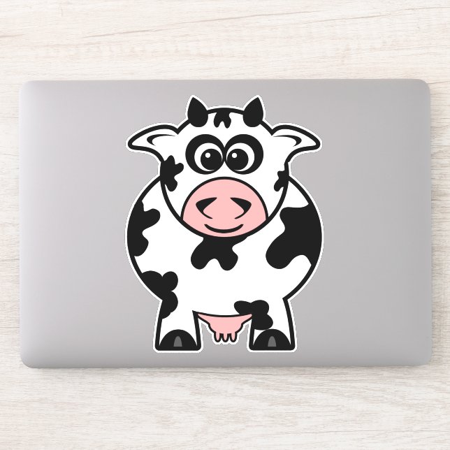 Pegatina Cute Personalizado Cow (Ordenador)