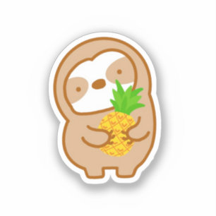 Pegatina Cute Pineapple Sloth