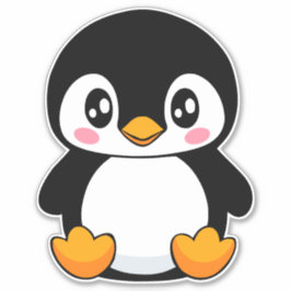 Pegatina Cute pingüino
