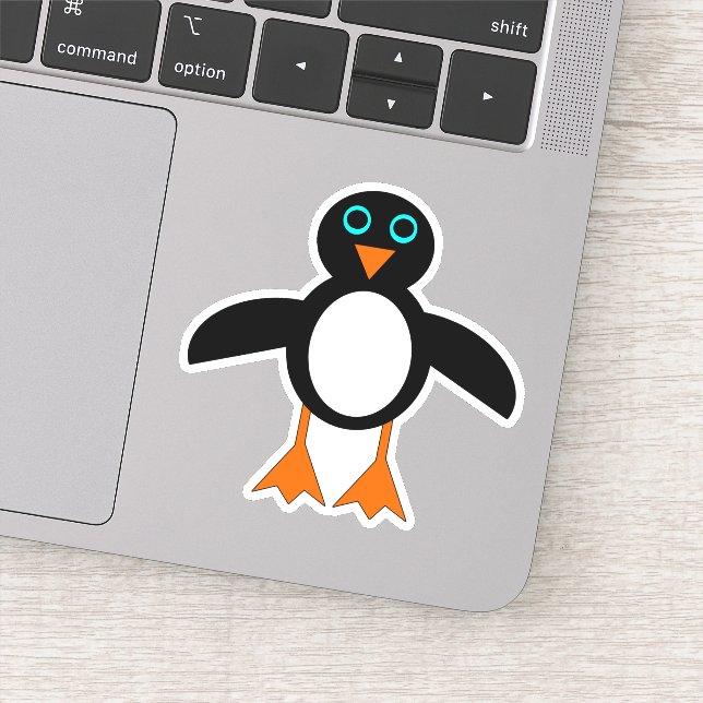 Pegatina Cute pingüino (Detalle)