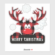Cute Plaid Reno Cuentacuentos Navidad Vinyl