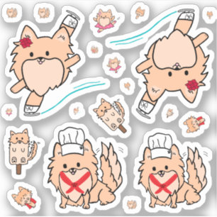 Pegatina Cute Pom Assored