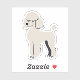 Pegatina Cute Poodle