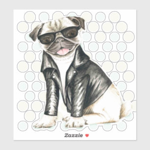 Pegatina Cute Pug