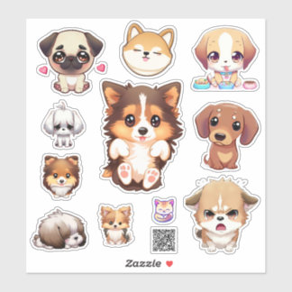 Pegatina cute puppy stickers