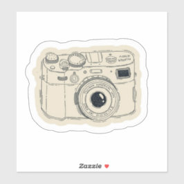 Pegatina Cute Retro Aesthetic Camera Sticker