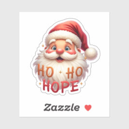 Pegatina Cute Santa “Ho Ho Hope” Sticker