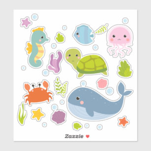 Pegatina Cute Sealife Collection 6 Scrapbooking
