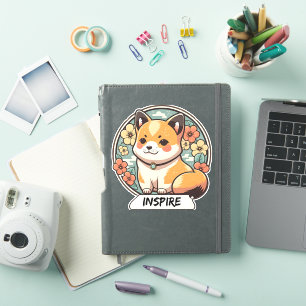 Pegatina Cute Shiba Inu Pup