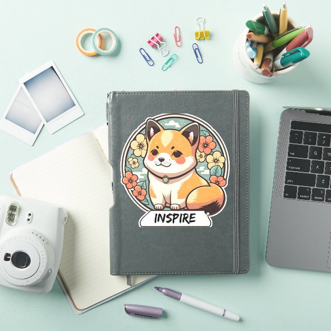 Pegatina Cute Shiba Inu Pup (Funda para iPad)