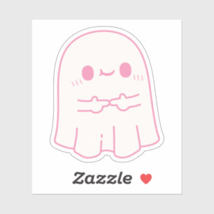 Pegatina Cute Shy Ghost