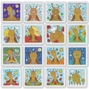 Pegatina Cute Snail 2025 Tiny Art Series