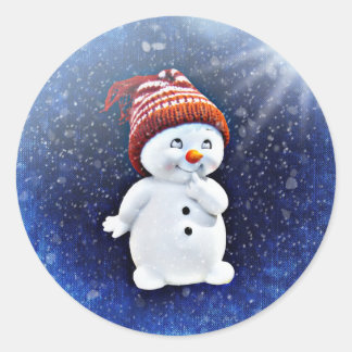 Pegatina Cute Snowman