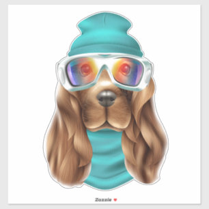 Pegatina Cute Springer Spaniel