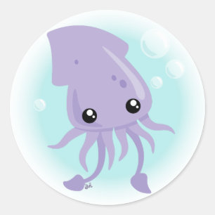 Pegatina Cute Squid