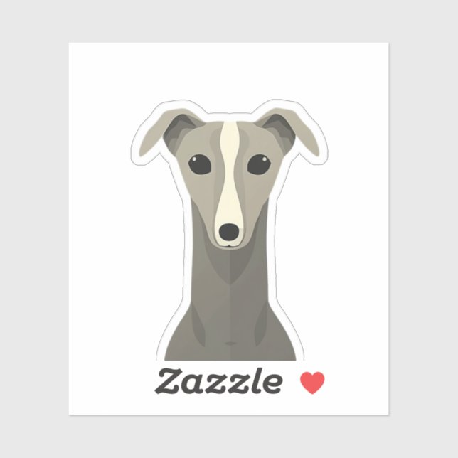 Pegatina Cute Sticker de Perro Galgo – Vinilo Divertido de  (Hoja)