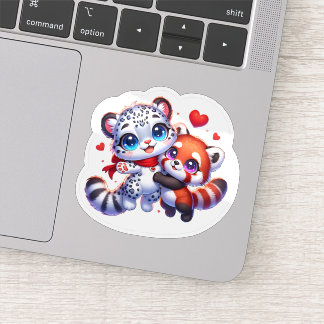 Pegatina Cute Stickers Red Panda Snow Leopard Kawai Sticker