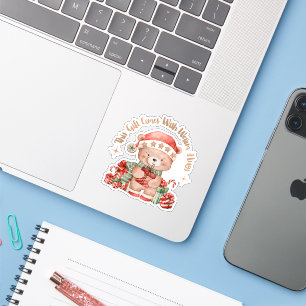 Pegatina Cute Teddy Bear Christmas Sticker
