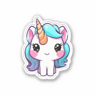 Pegatina Cute unicorn