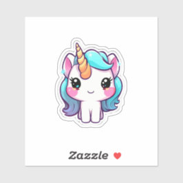 Pegatina Cute unicorn