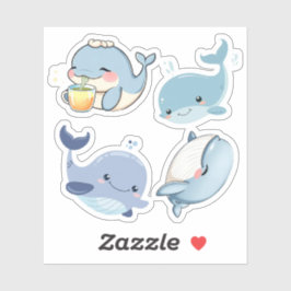 Pegatina Cute Whale