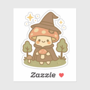 Pegatina Cute Witchy Mushroom