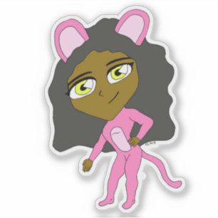 Pegatina cutícula rosa