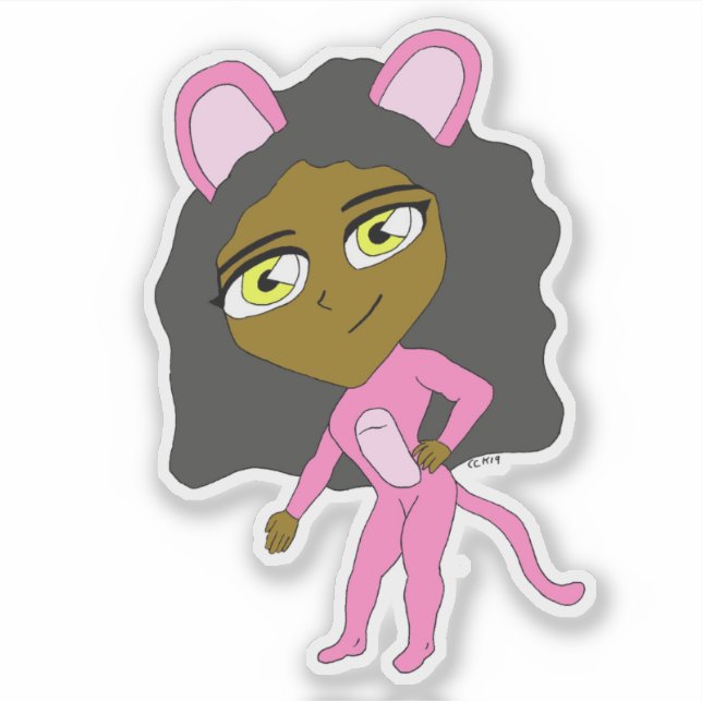 Pegatina cutícula rosa (Anverso)