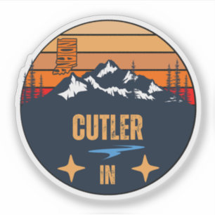 Pegatina Cutler, Indiana