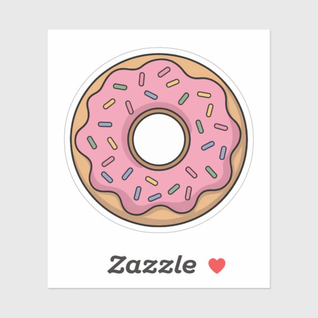 Pegatina Cuto donut | Niño (Hoja)