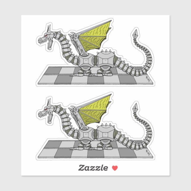 Pegatina Cyberdragon (Hoja)